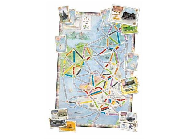 Ticket to Ride Map Coll 5 United Kingdom United Kingdom + Pennsylvania